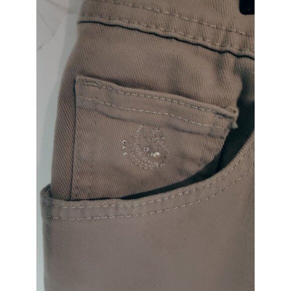 Gloria Vanderbilt Amanda Gray Cropped Rhinestone Embellished Jeans 12 - Picture 3 of 8
